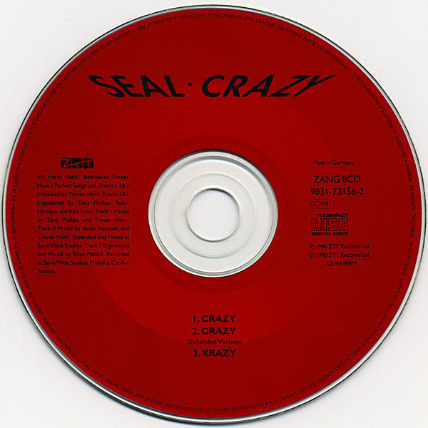 Seal : Crazy (CD, Single)