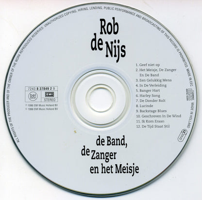 Rob de Nijs : De Band, De Zanger En Het Meisje (CD, Album)