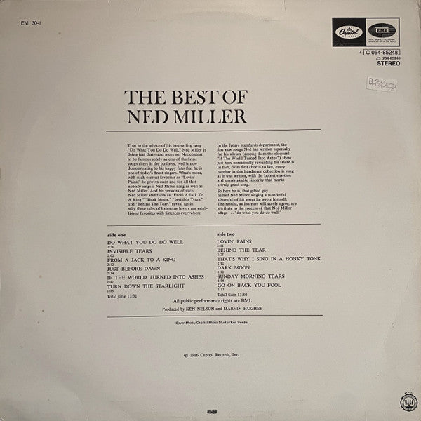 Ned Miller : The Best Of Ned Miller (LP, Comp)