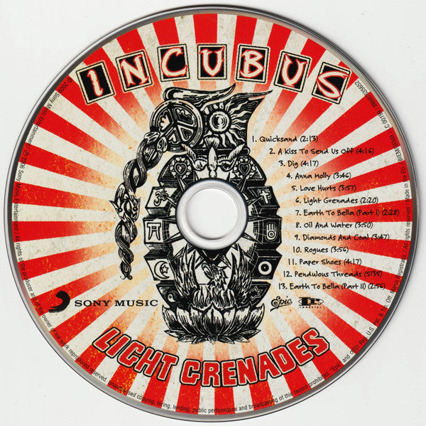 Incubus (2) : Light Grenades (CD, Album, RE)