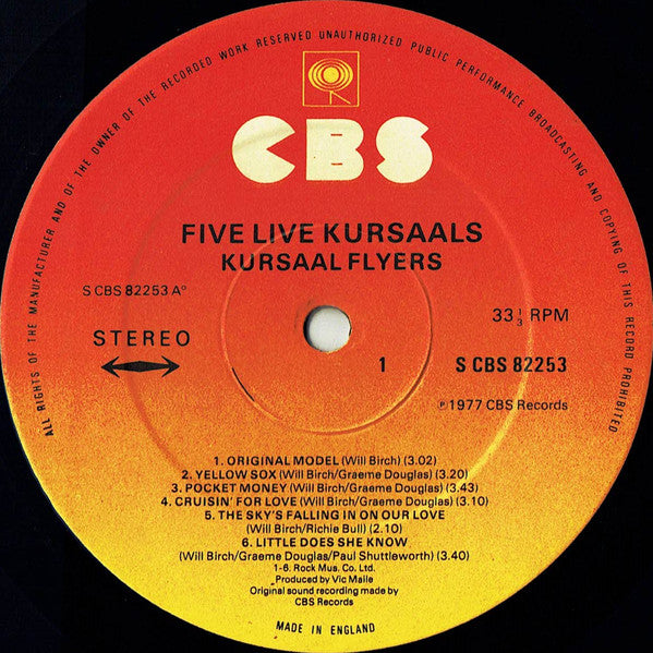 Kursaal Flyers : Five Live Kursaals (LP, Album)