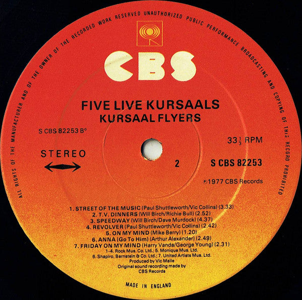 Kursaal Flyers : Five Live Kursaals (LP, Album)