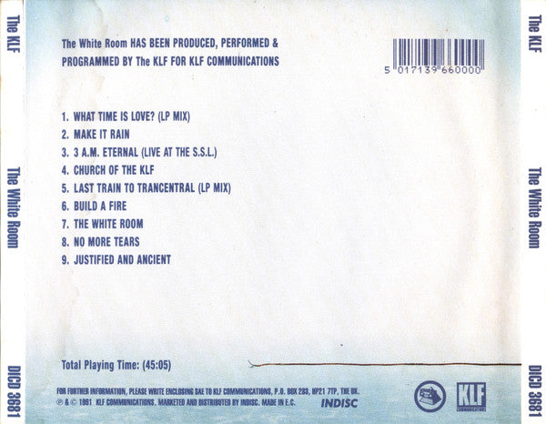 The KLF : The White Room (CD, Album)