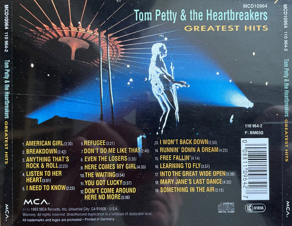 Tom Petty And The Heartbreakers : Greatest Hits (CD, Comp, RE, RM)