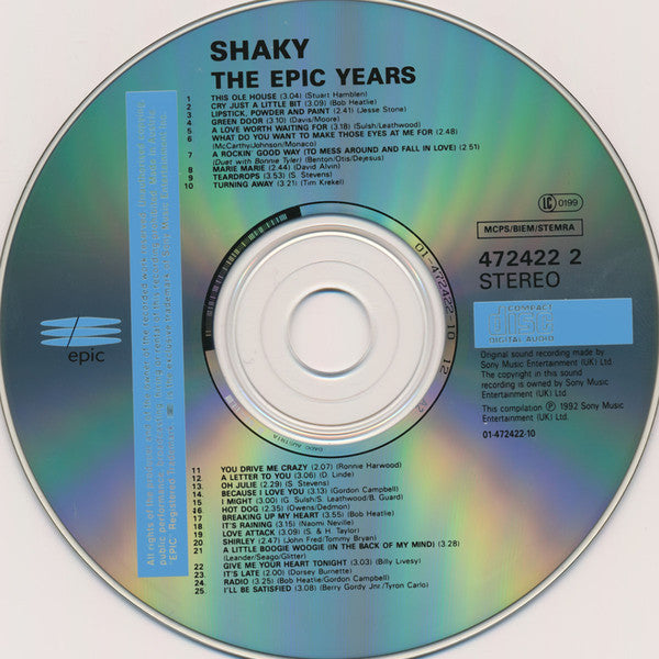 Shaky* : The Epic Years (CD, Comp)