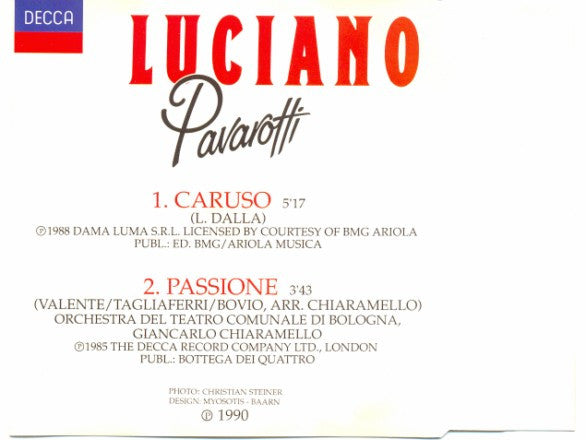 Luciano Pavarotti : Caruso (CD, Single)