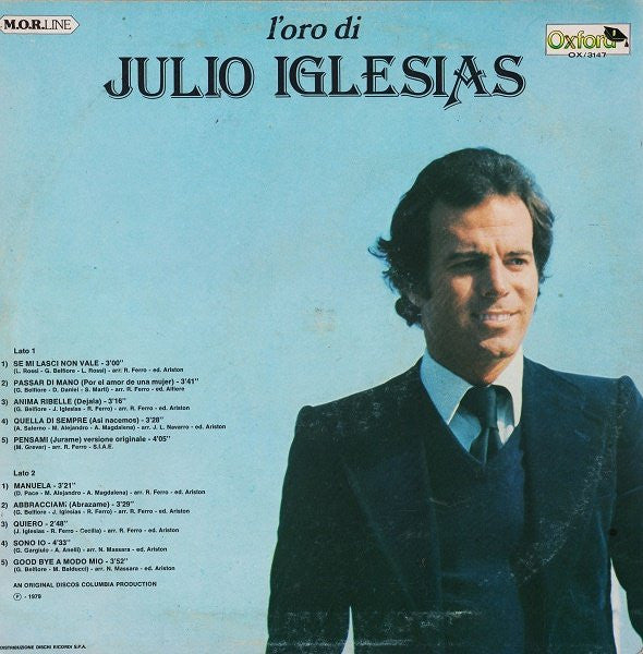 Julio Iglesias : L'Oro Di Julio Iglesias (LP, Comp, RE)