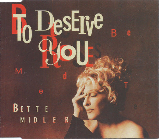 Bette Midler : To Deserve You (CD, Single)