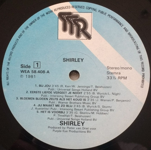 Shirley* : Shirley (LP, Album, Mono)