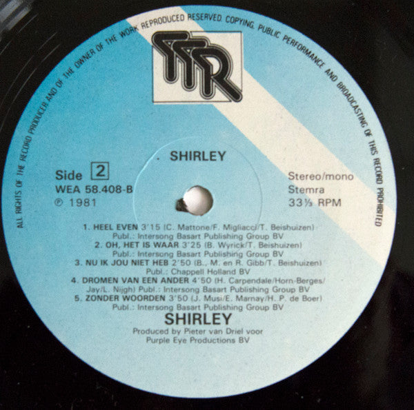 Shirley* : Shirley (LP, Album, Mono)