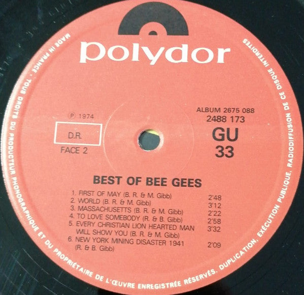 Bee Gees : Best Of Bee Gees (2xLP, Comp)