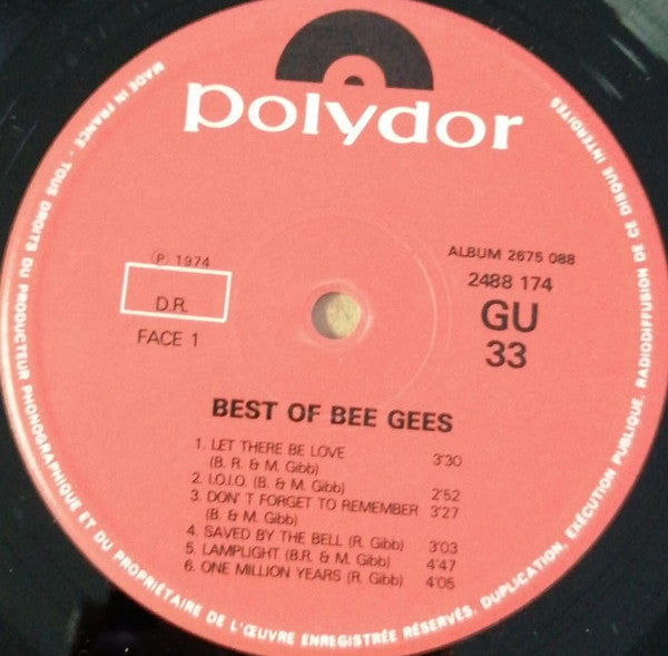 Bee Gees : Best Of Bee Gees (2xLP, Comp)