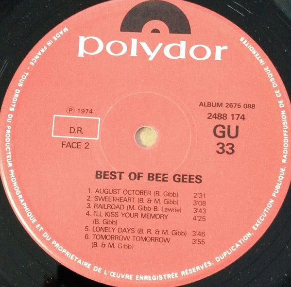 Bee Gees : Best Of Bee Gees (2xLP, Comp)