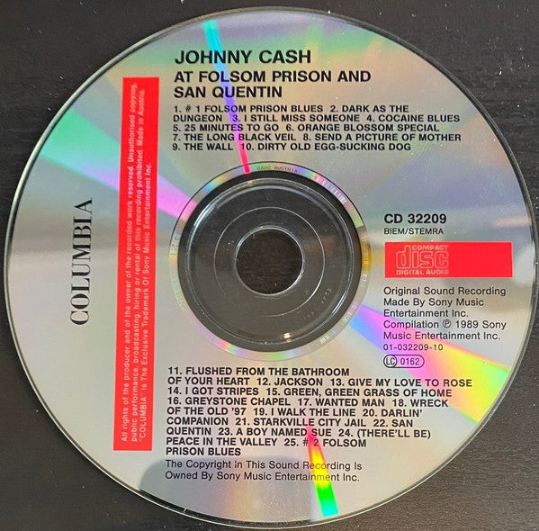 Johnny Cash : At Folsom Prison And San Quentin (CD, Comp, RE)