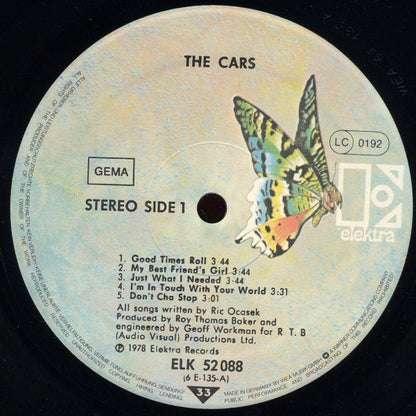 The Cars : The Cars (LP, Album)