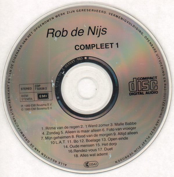 Rob de Nijs : Compleet 1 (CD, Comp)