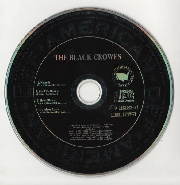 The Black Crowes : Remedy (CD, Single)