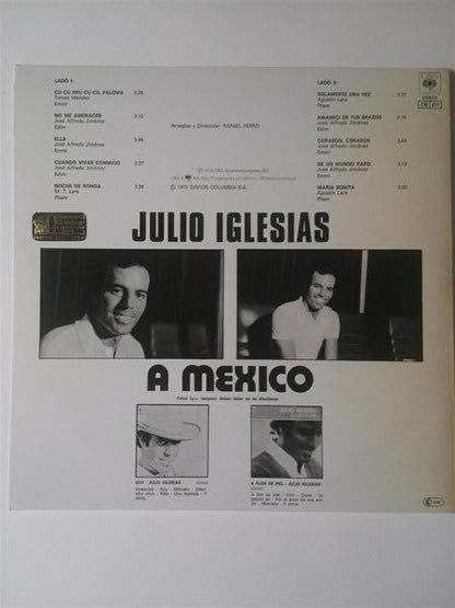 Julio Iglesias : A Mexico (LP, Album)