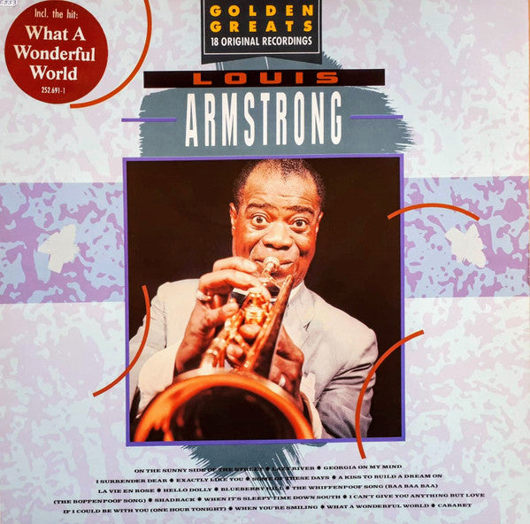 Louis Armstrong : Golden Greats (18 Original Recording) (LP, Comp)