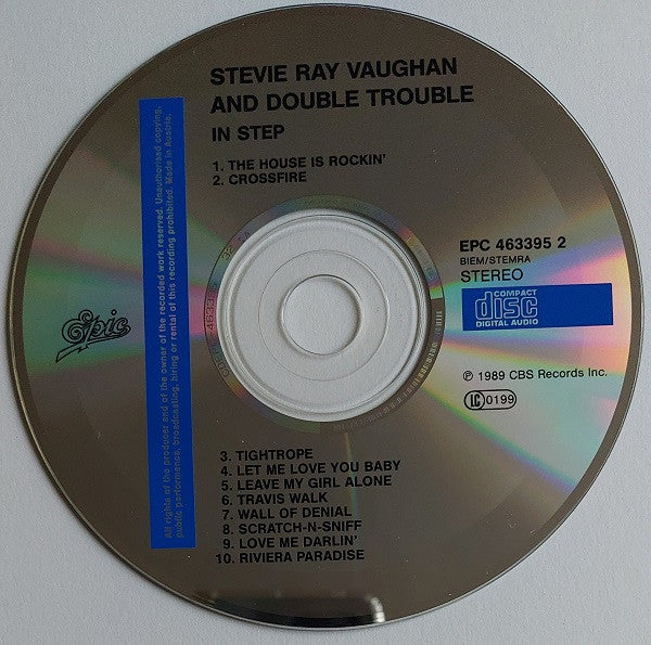 Stevie Ray Vaughan & Double Trouble : In Step (CD, Album, RE)