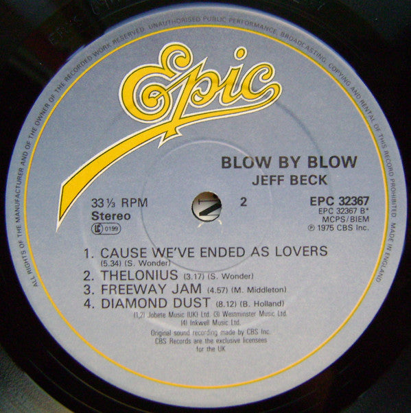 Jeff Beck : Blow By Blow (LP, Album, RP)