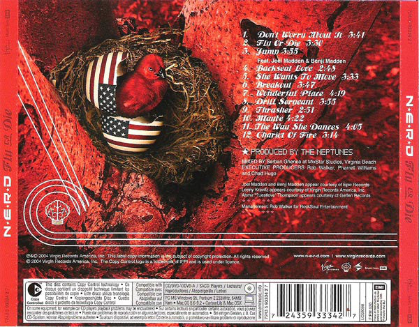 N*E*R*D : Fly Or Die (CD, Album, Copy Prot.)