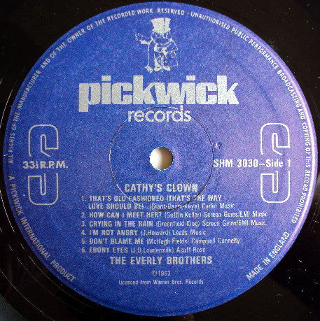 The Everly Brothers* : Cathy's Clown (LP, Comp)