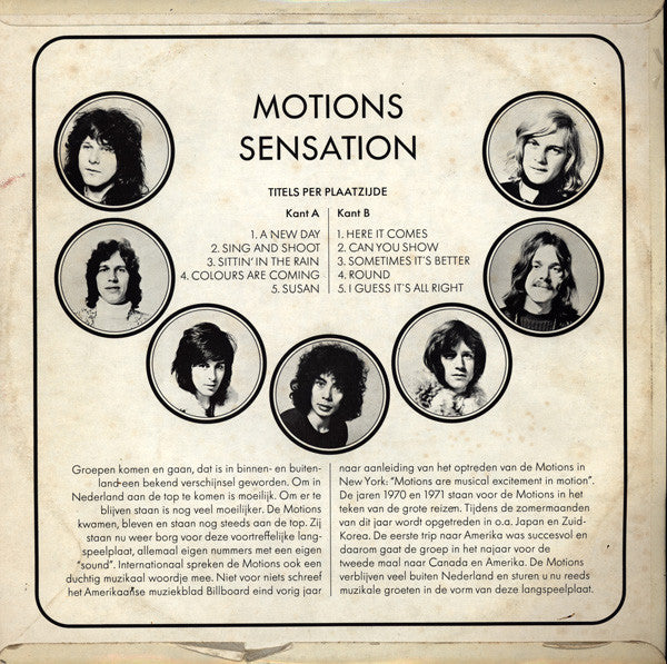 The Motions : Sensation (LP, Album, Fli)