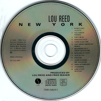 Lou Reed : New York (CD, Album)