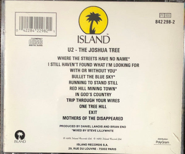 U2 : The Joshua Tree (CD, Album, PMD)