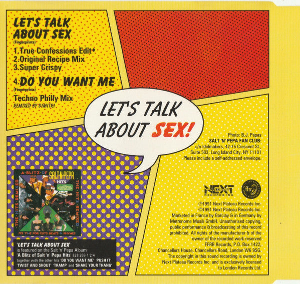 Salt-N-Pepa* : Let's Talk About Sex! (CD, Single)