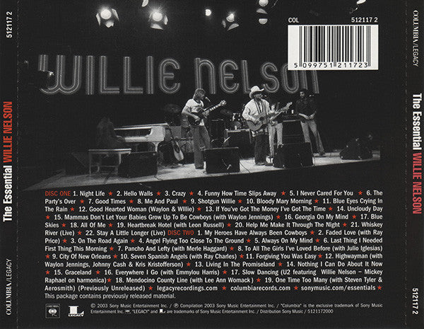 Willie Nelson : The Essential Willie Nelson (2xCD, Comp)