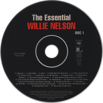 Willie Nelson : The Essential Willie Nelson (2xCD, Comp)