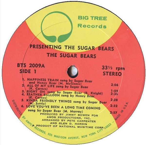 The Sugar Bears* : Presenting The Sugar Bears (LP, Album, All)