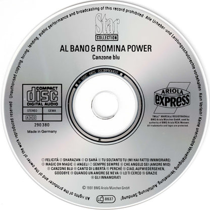 Al Bano & Romina Power : Canzone Blu (CD, Comp)