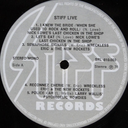 Various : Stiffs Live (LP, Comp)