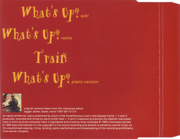 4 Non Blondes : What's Up? (CD, Single)