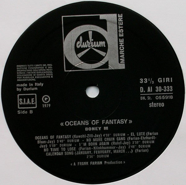 Boney M. : Oceans Of Fantasy (LP, Album, Gat)