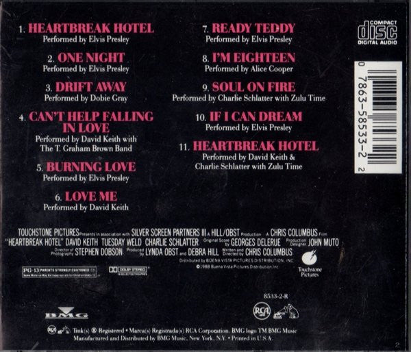 Various : Heartbreak Hotel  (A Rock And Roll Fantasy) (Original Motion Picture Soundtrack) (CD, Comp)