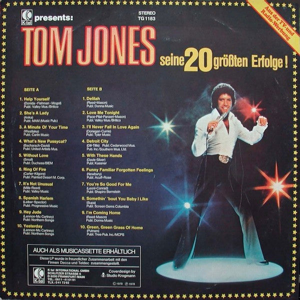 Tom Jones : Seine 20 Größten Erfolge ! (LP, Comp)