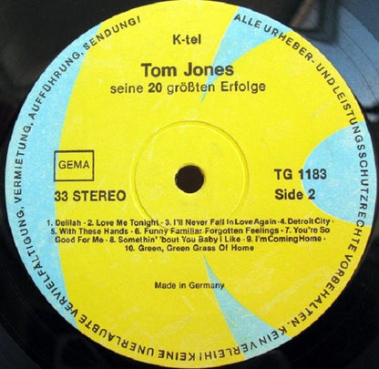 Tom Jones : Seine 20 Größten Erfolge ! (LP, Comp)