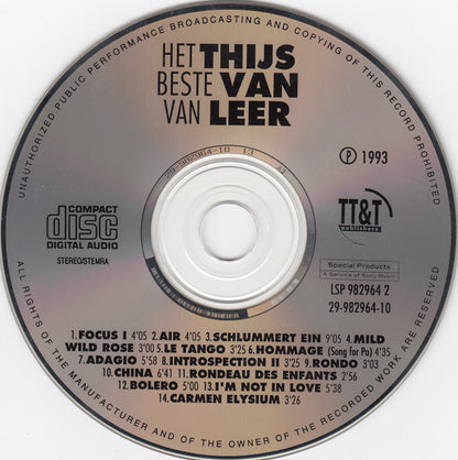 Thijs Van Leer : Het Beste Van (CD, Comp)