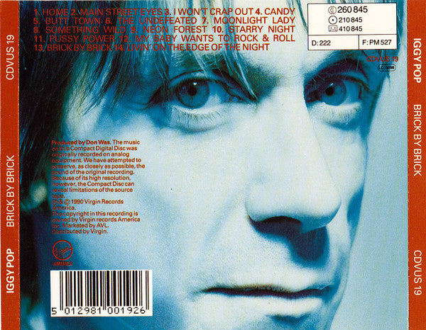 Iggy Pop : Brick By Brick (CD, Album)