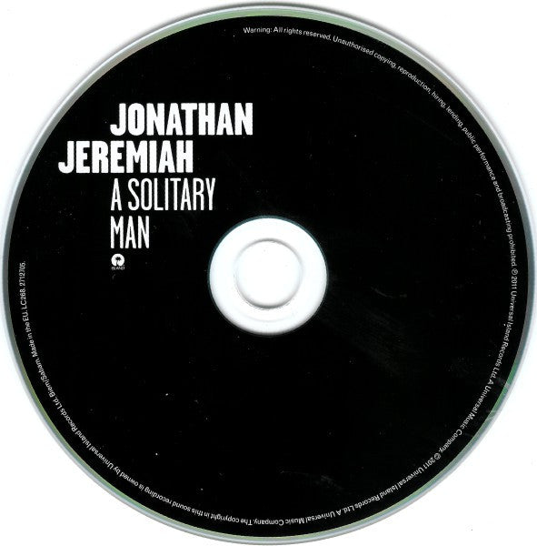 Jonathan Jeremiah : A Solitary Man (CD, Album)