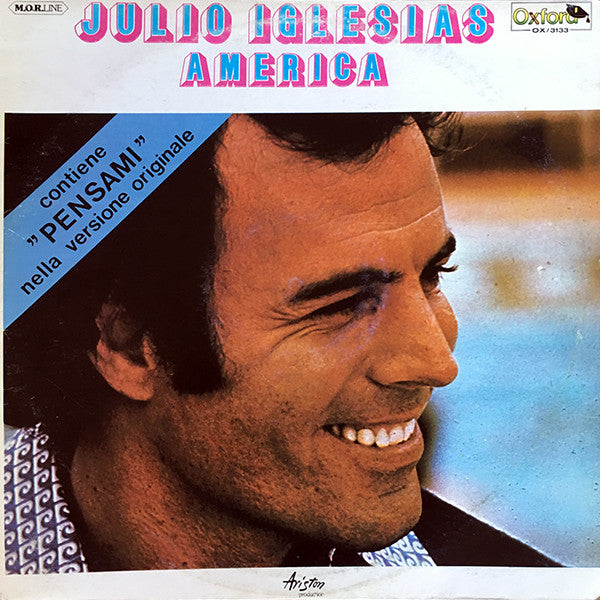 Julio Iglesias : America (LP, Album, RE)