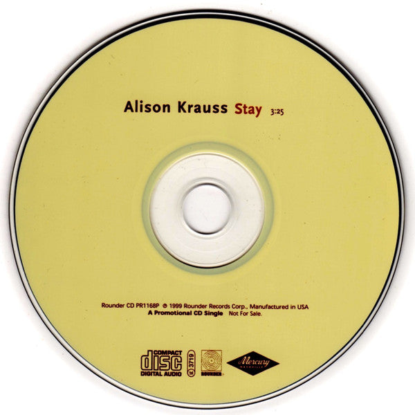 Alison Krauss : Stay (CD, Single, Promo)