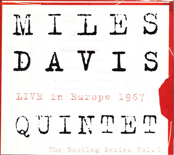 Miles Davis Quintet* : Live In Europe 1967 (The Bootleg Series Vol. 1) (3xCD + DVD-V, Copy Prot., RE, NTSC + Album)