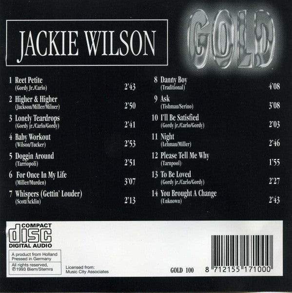 Jackie Wilson : Gold (CD, Comp)