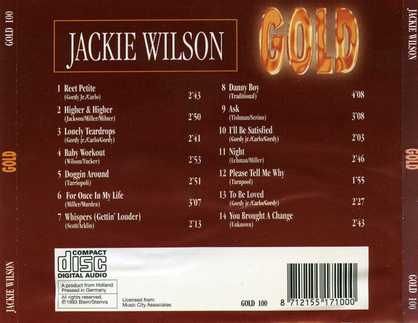 Jackie Wilson : Gold (CD, Comp)