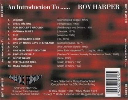 Roy Harper : An Introduction To ... Roy Harper (CD, Comp, DAD)